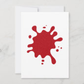 カスタムトマトレッドスプラッシュ招待状 – ホワイトマット 招待状 (正面)