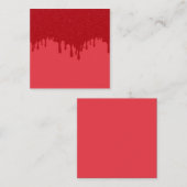 カスタムトマトレッドドリップミニノートカード ノートカード (正面/裏面)