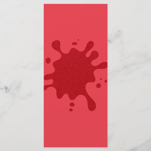 カスタムトマトレッドSplatメニューカード メニュー (正面)