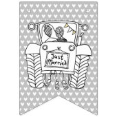 カスタムトラクタカントリー素朴バ結婚ン バンティングフラッグ (第2の旗)