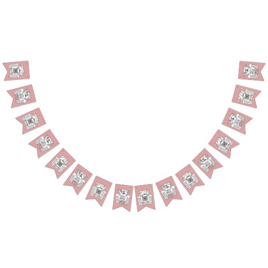 カスタムトラクタカントリー素朴バ結婚ン バンティングフラッグ (全)