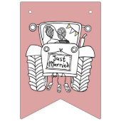 カスタムトラクタカントリー素朴バ結婚ン バンティングフラッグ (第2の旗)