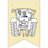 カスタムトラクタカントリー素朴バ結婚ン バンティングフラッグ (第2の旗)