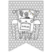 カスタムトラクタカントリー素朴バ結婚ン バンティングフラッグ (第2の旗)