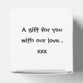 カスタムトラクター国の結婚式をテーマにした特典ボックス フェイバーボックス (上部)