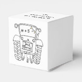 カスタムトラクター国の結婚式をテーマにした特典ボックス フェイバーボックス (裏面サイド)