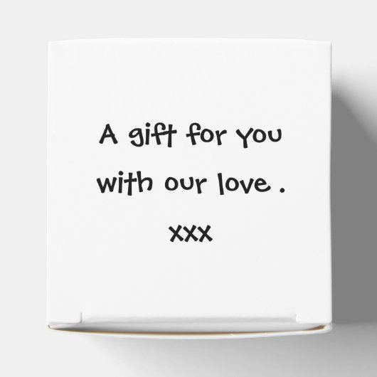 カスタムトラクター国の結婚式をテーマにした特典ボックス フェイバーボックス (上部)