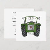 カスタムトラクター田園ウェディング招待状 招待状 (正面/裏面)