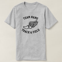 カスタムトラック&フィールドチーム名Tシャツ