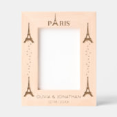 カスタムトラベルエレガントアドベンチャーパリ土産 レーザー彫刻フレーム (正面)