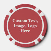 カスタムトランプのポーカーチップ、パーソナライズされた文字/画像/写真 ポーカーチップ (裏面)