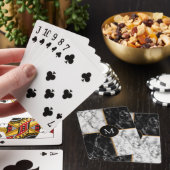 カスタムトランプ白黒大理石 トランプ (インサイチュ)