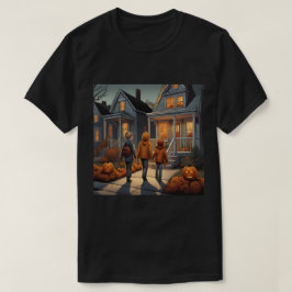 カスタムトリックまたはハロウィーンTシャツの治療 Tシャツ