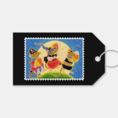 カスタムトリックハロウィーンかわいいネズミ ギフトタグ (正面(横))