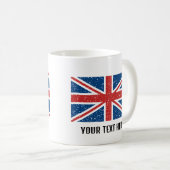 カスタムトレンディーイギリス国旗 コーヒーマグカップ (正面右)