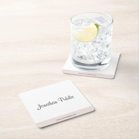 カスタムトレンディーモダン手エレガント動シンプル スクエアペーパーコースター (インサイチュ)