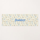 カスタムトレンディーヴィンテージ山花模様 ヨガマット (正面(横))