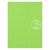 カスタムトレードショービジネスロゴNeon Green テーブルクロス (正面)