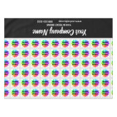 カスタムトレードショーTablelothカスタムロゴビジネス テーブルクロス (正面(横))