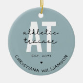 カスタムトレーナーAT運動訓練 セラミックオーナメント (正面)
