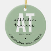 カスタムトレーナーAT運動訓練 セラミックオーナメント (正面)