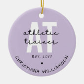 カスタムトレーナーAT運動訓練 セラミックオーナメント (正面)
