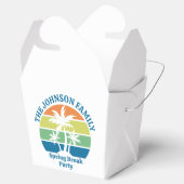 カスタムトロピカルアイランドパーティーパームツリーズフォーチュン フェイバーボックス (オープン)