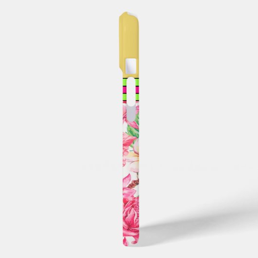 カスタムトロピカルフラワーデザイン Case-Mate iPhoneケース (裏面 / 左)