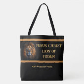 カスタムトートバッグイエスキリストライオンオブユダ トートバッグ (正面)