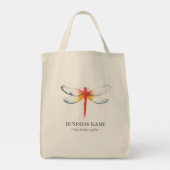 カスタムトートバッグレッドドラゴンフライ トートバッグ (裏面)