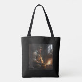 カスタムトートバッ男性へグ トートバッグ (裏面)