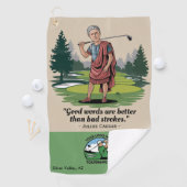 カスタムトーナメントおもしろい引用文のロ企業のゴ ゴルフタオル (インサイチュ)