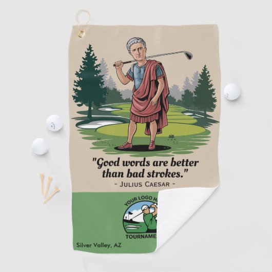 カスタムトーナメントおもしろい引用文のロ企業のゴ ゴルフタオル (インサイチュ)