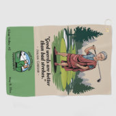 カスタムトーナメントおもしろい引用文のロ企業のゴ ゴルフタオル (横)