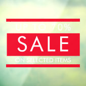 カスタムドアウィンドウの文字編集可能な販売標識 ウィンドウサイン (シート3)