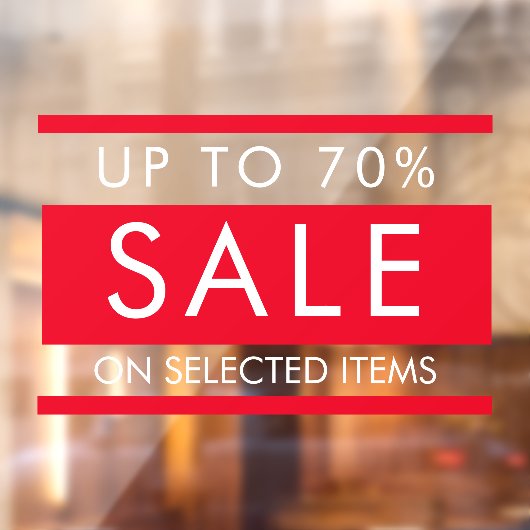 カスタムドアウィンドウの文字編集可能な販売標識 ウィンドウサイン (シート2)