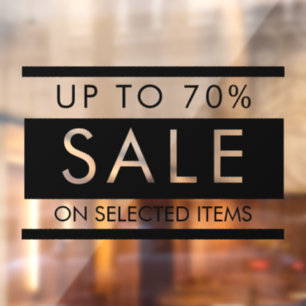 カスタムドアウィンドウの文字編集可能な販売標識 ウィンドウサイン