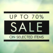 カスタムドアウィンドウの文字編集可能な販売標識 ウィンドウサイン (シート3)