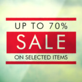 カスタムドアウィンドウの文字編集可能な販売標識 ウィンドウサイン (シート3)