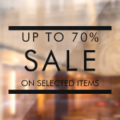 カスタムドアウィンドウの文字編集可能な販売標識 ウィンドウサイン (シート2)