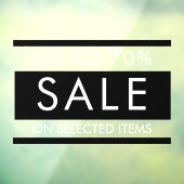 カスタムドアウィンドウの文字編集可能な販売標識 ウィンドウサイン (シート3)