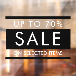 カスタムドアウィンドウの文字編集可能な販売標識 ウィンドウサイン