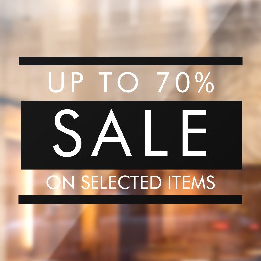 カスタムドアウィンドウの文字編集可能な販売標識 ウィンドウサイン (シート2)