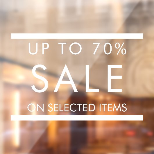 カスタムドアウィンドウの文字編集可能な販売標識 ウィンドウサイン (シート2)