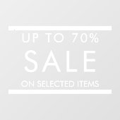 カスタムドアウィンドウの文字編集可能な販売標識 ウィンドウサイン (シート)