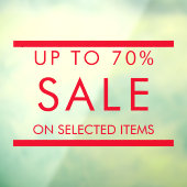 カスタムドアウィンドウの文字編集可能な販売標識 ウィンドウサイン (シート3)