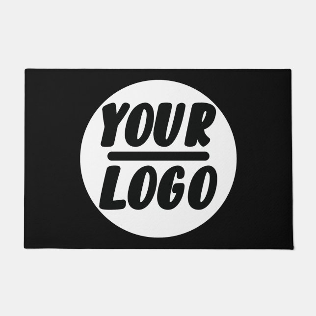 カスタムドアマット会社ビジネスロゴ歓迎マット ドアマット (正面)