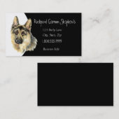 カスタムドイツの羊飼い犬ブレダーズビジネスカード 名刺 (正面/裏面)