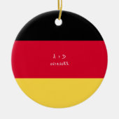 カスタムドイツ国旗 セラミックオーナメント (正面)