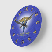 カスタムドクタークリニック時計 ラウンド壁時計 (傾斜)